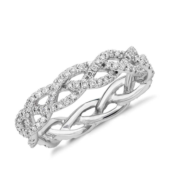 Eternity Designer diamond ring - Hearts & Diamonds