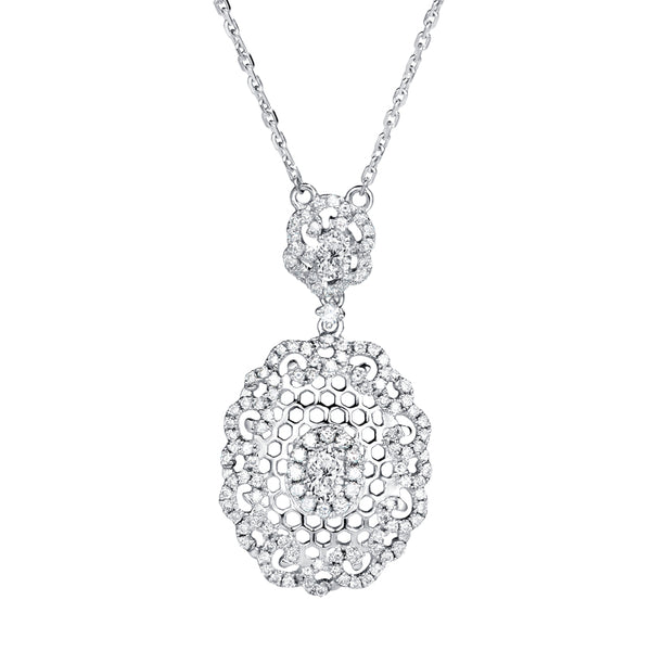 Designer Diamond Pendant - Hearts & Diamonds
