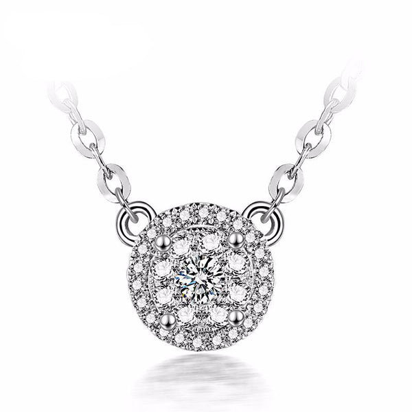 1 Carat Effect Diamond Necklace - Hearts & Diamonds