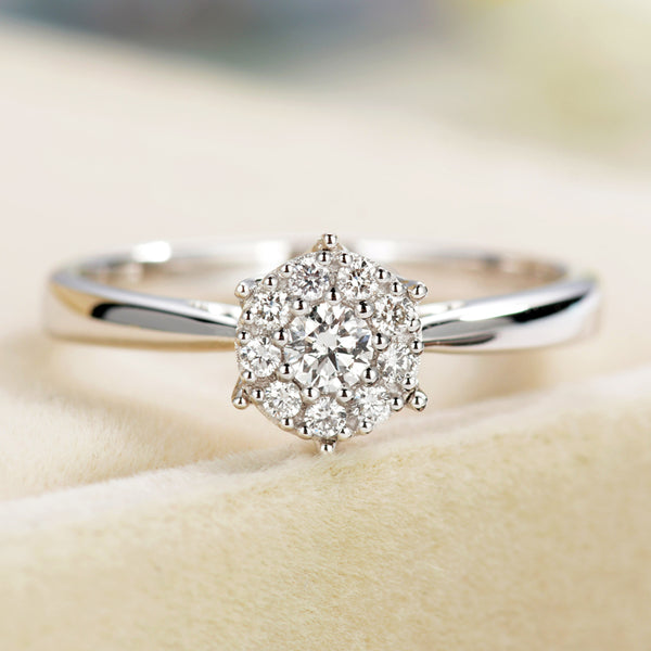 1 carat effect ring - Hearts & Diamonds